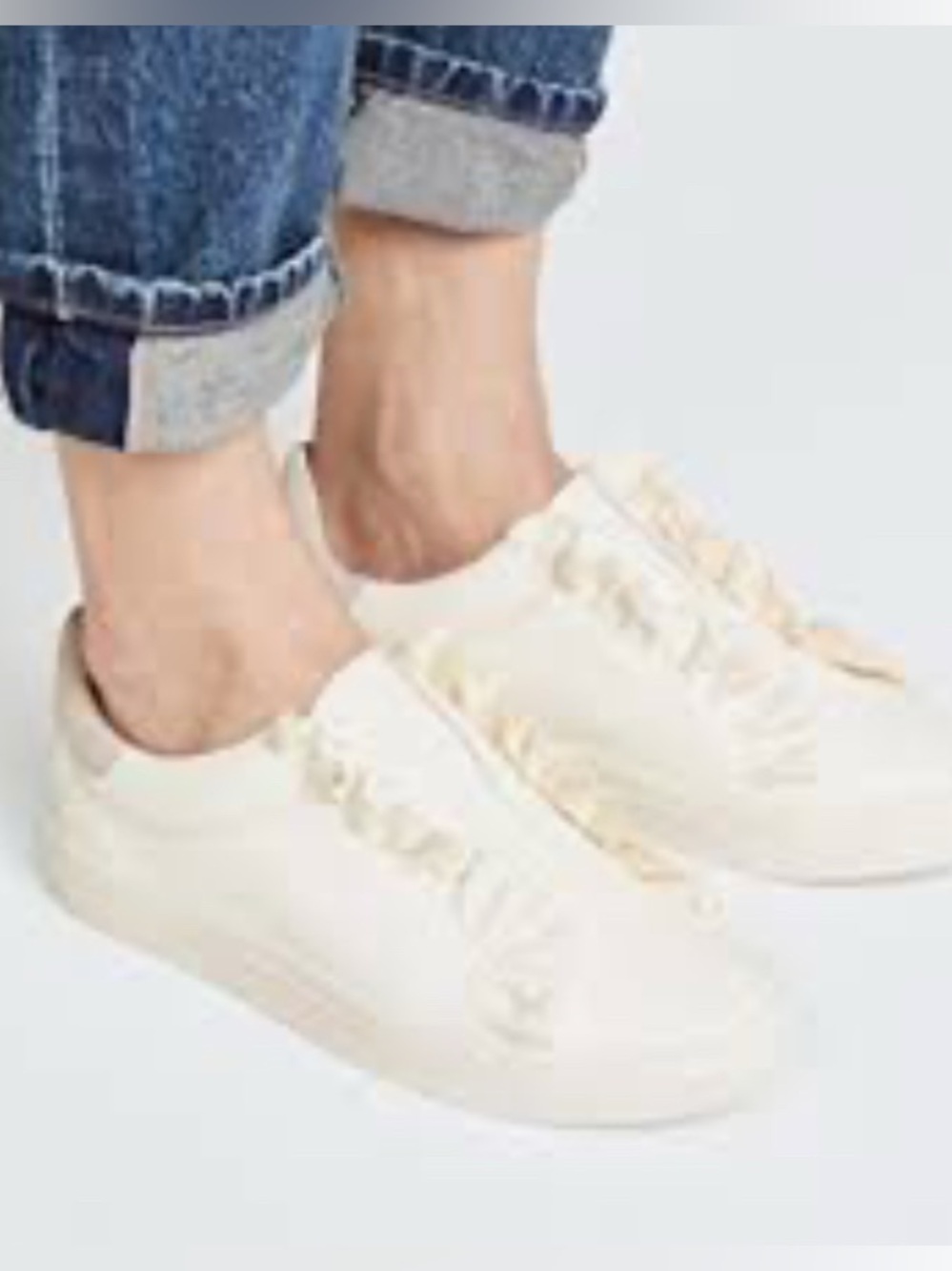 Joie Daw Ruffle Leather Slip-On Sneakers